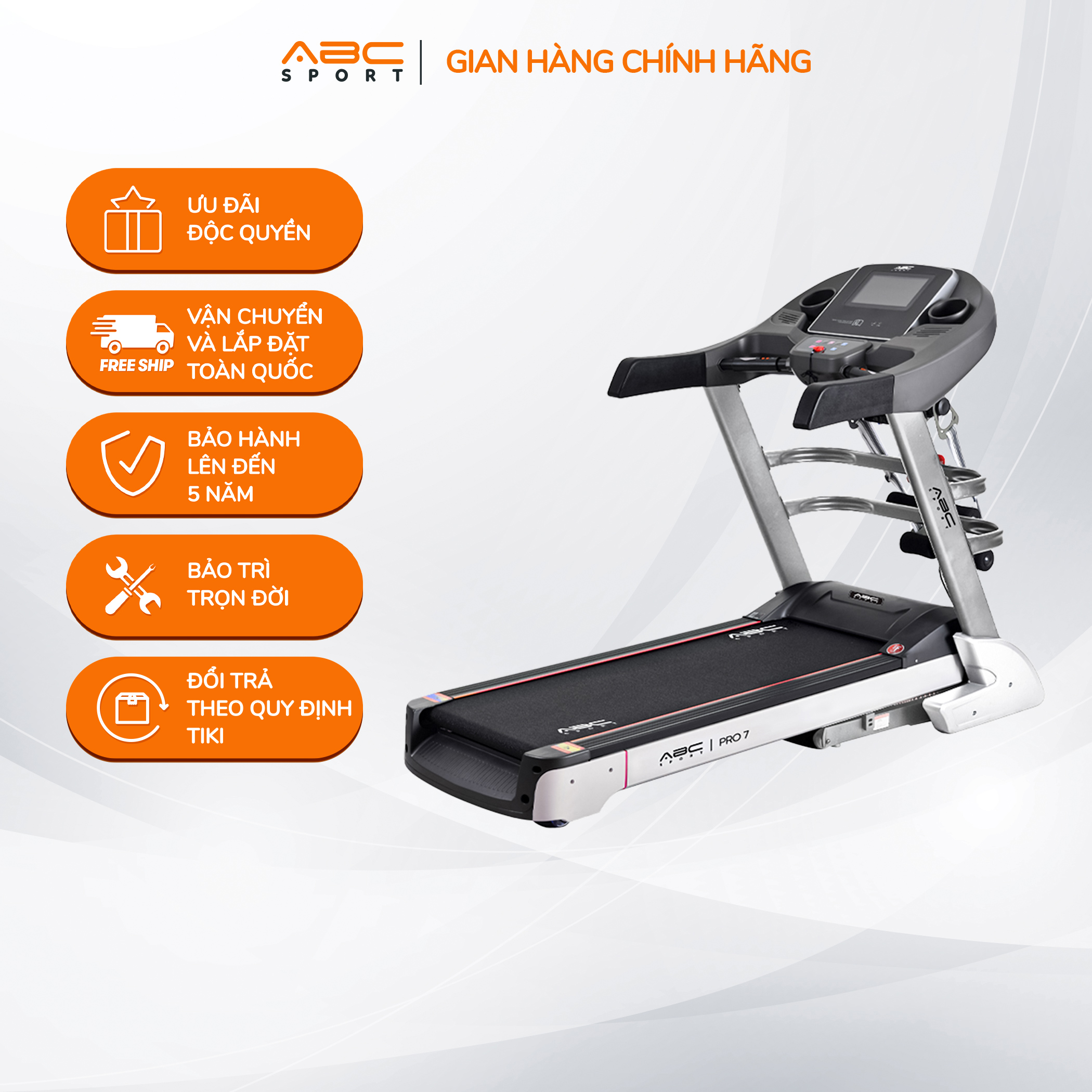 Máy Chạy Bộ Tại Nhà ABCSPORT PRO 07 ĐA NĂNG