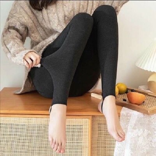 Quần legging cạp viền len tăm lót lông QC cho nữ Q086