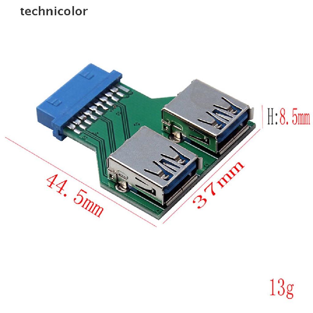 Đầu Chuyển Đổi Internal Interboard 2 Cổng Usb 3.0 Female Sang 20 Pin Female