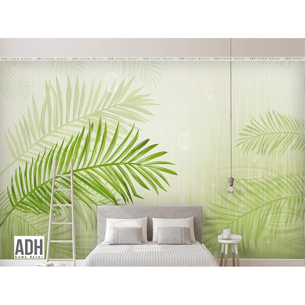 Tranh dán tường canvas hình lá ADHW023