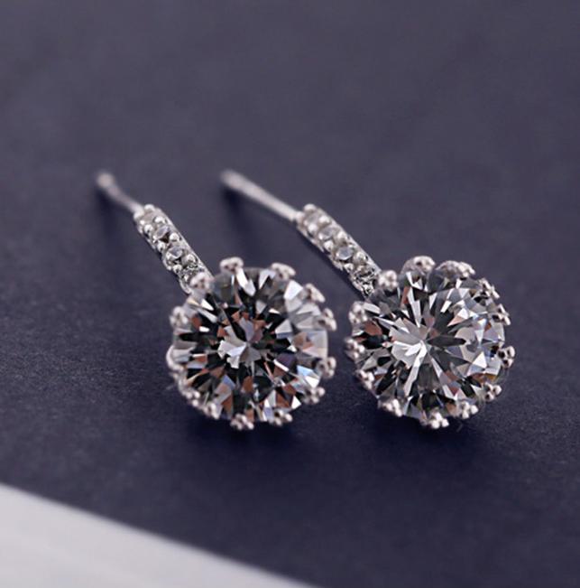 Bông tai nạm đá zircon lấp lánh BHBT346