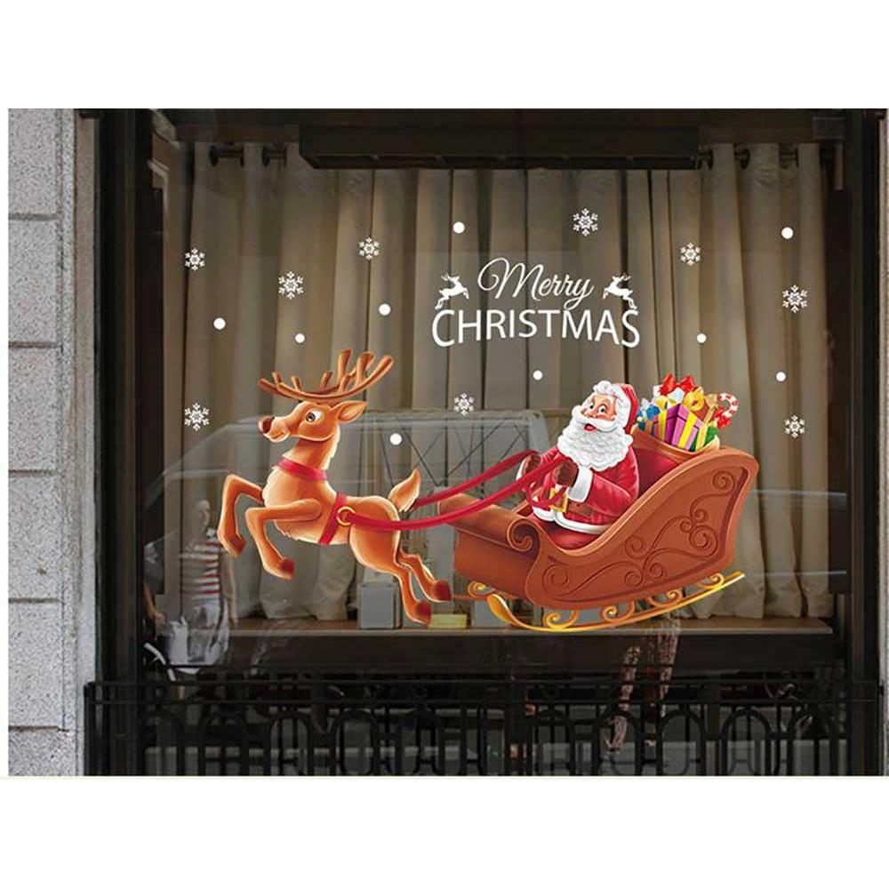 DECAL TRANG TRÍ NOEL 2 MẶT 2021 SỐ 12