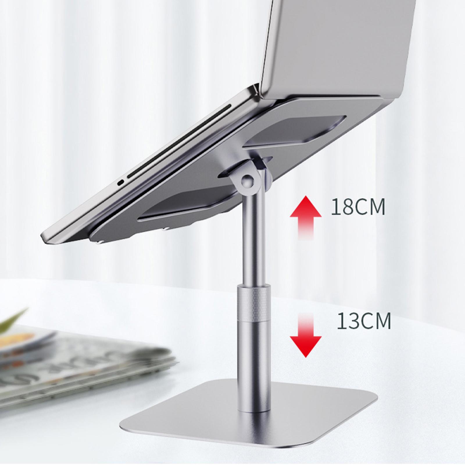 Adjustable Laptop Stand Bracket Tablet Holder with Slide-Proof Silicone Pad for Home Office Desktop