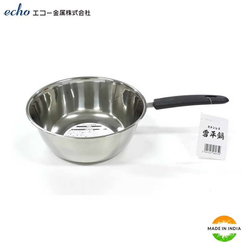 Tô inox có tay cầm Echo Metal Ø16cm - Hàng nội địa Nhật Bản nhập khẩu chính hãng