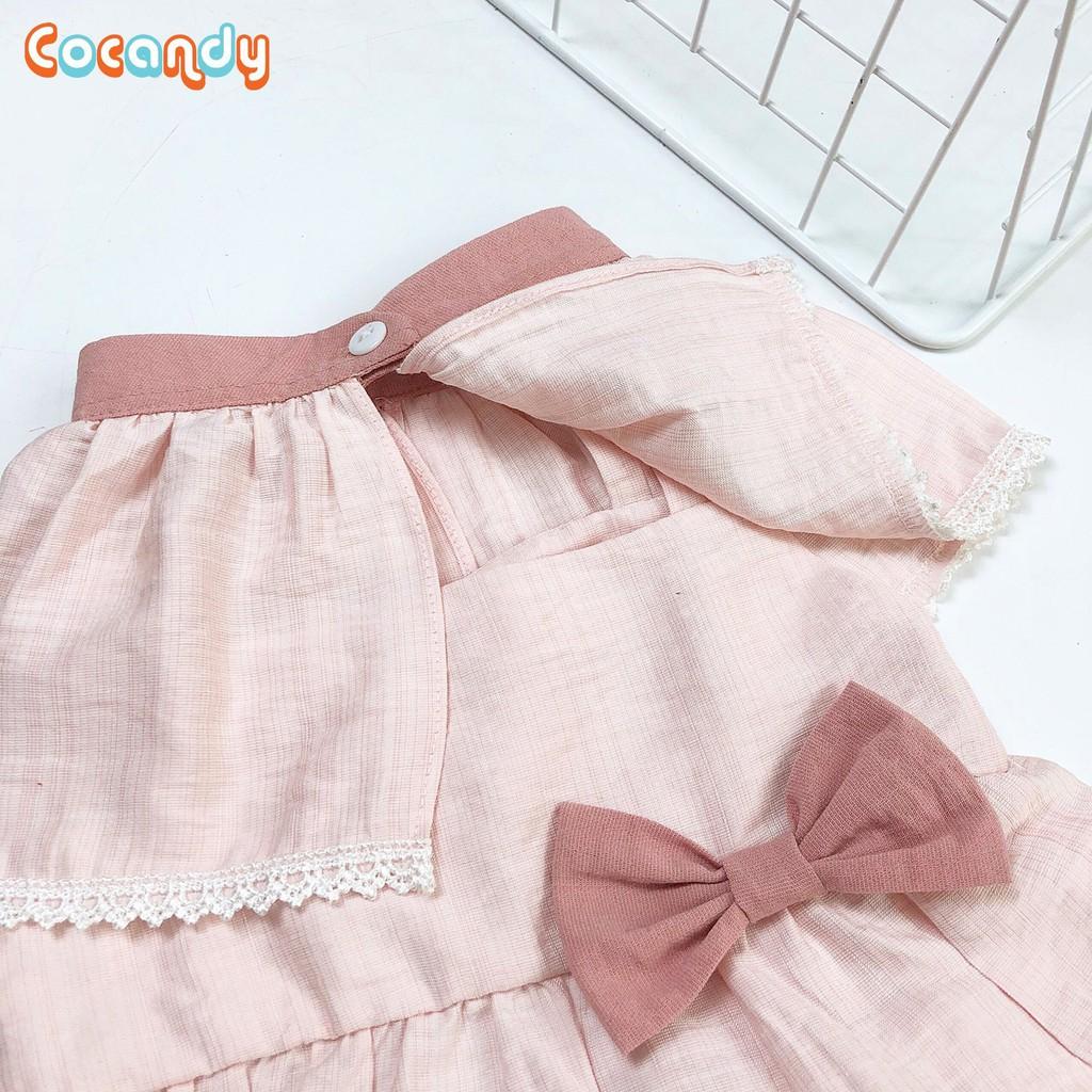 Set váy hồng 3 chi tiết cho bé của COCANDY mã SV107130