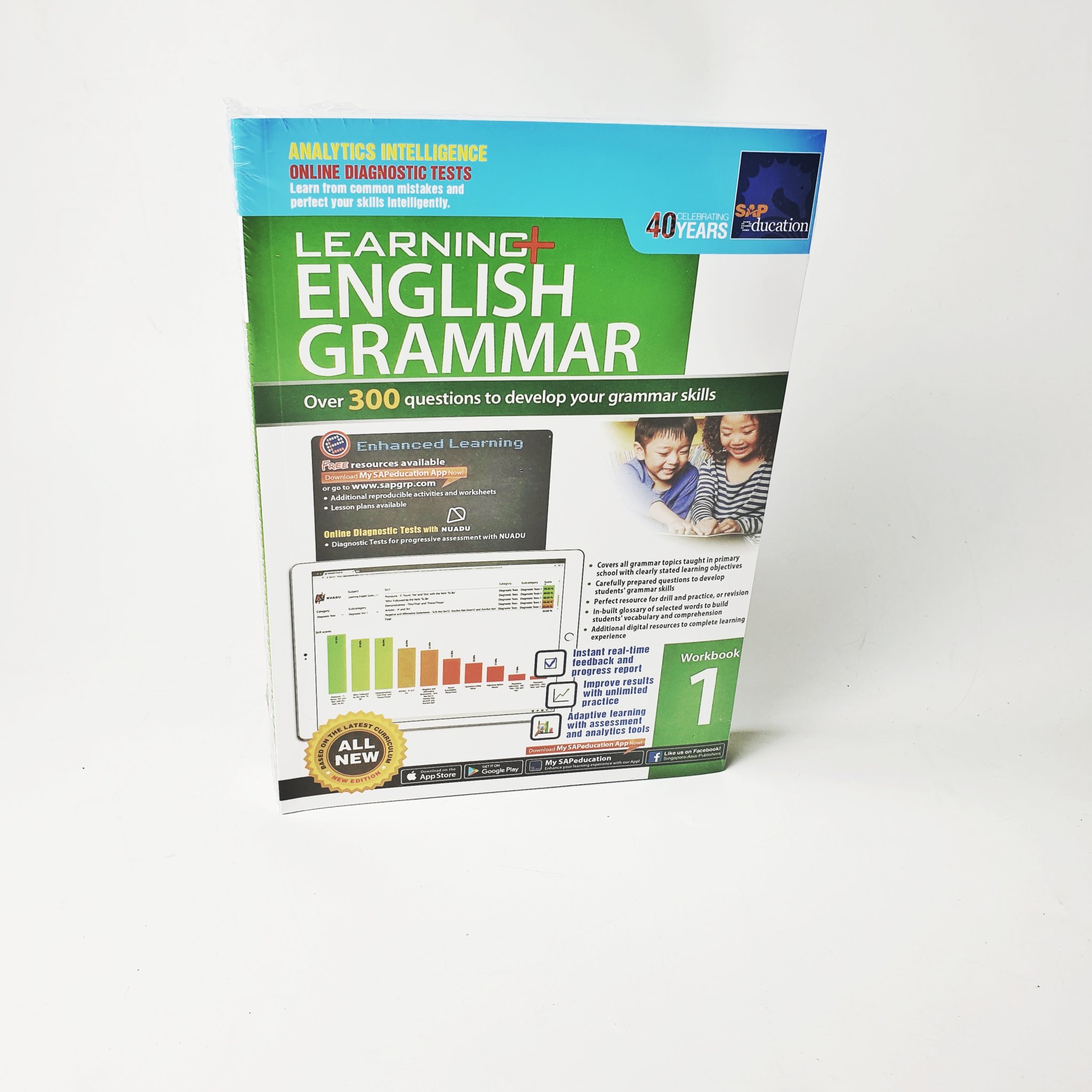 Learning english grammar bộ nhập 6q giấy bóng màu