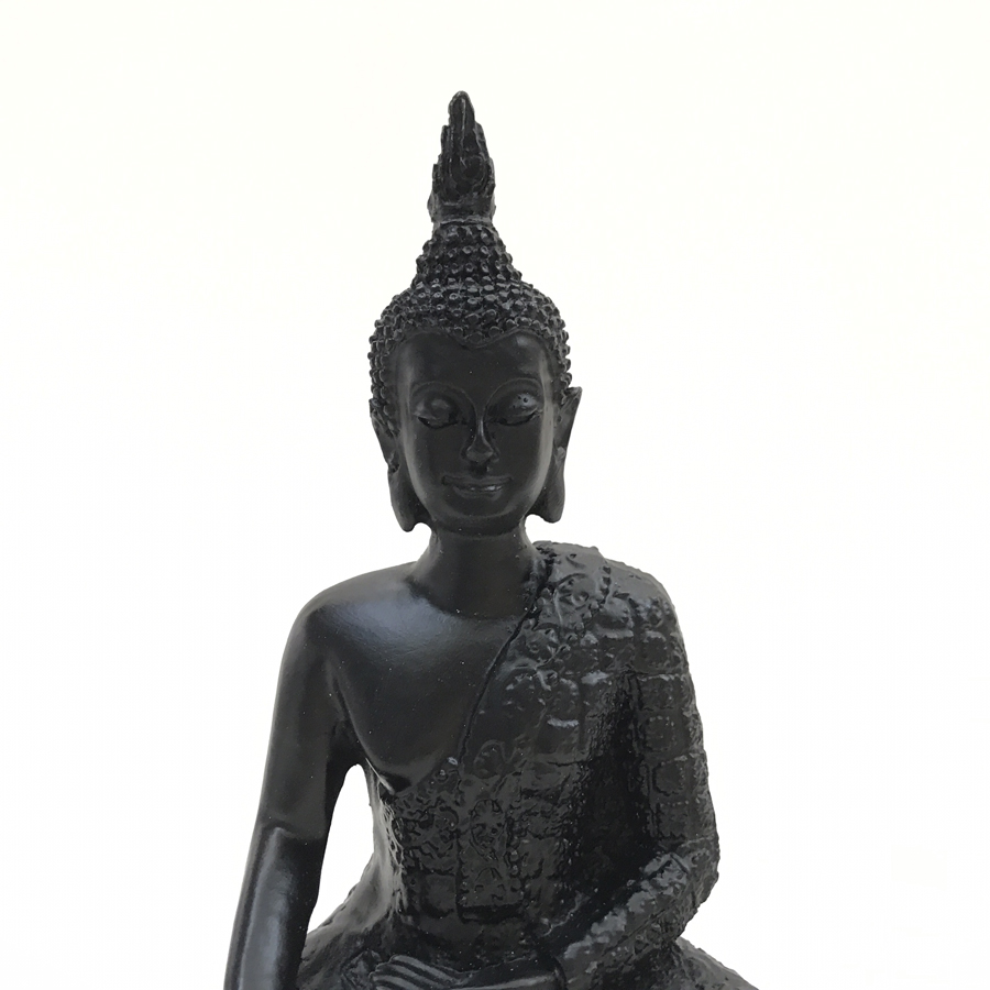 Tượng Đá Phật Thái Thủ Ấn - Xúc Địa Ấn - Đá Đen