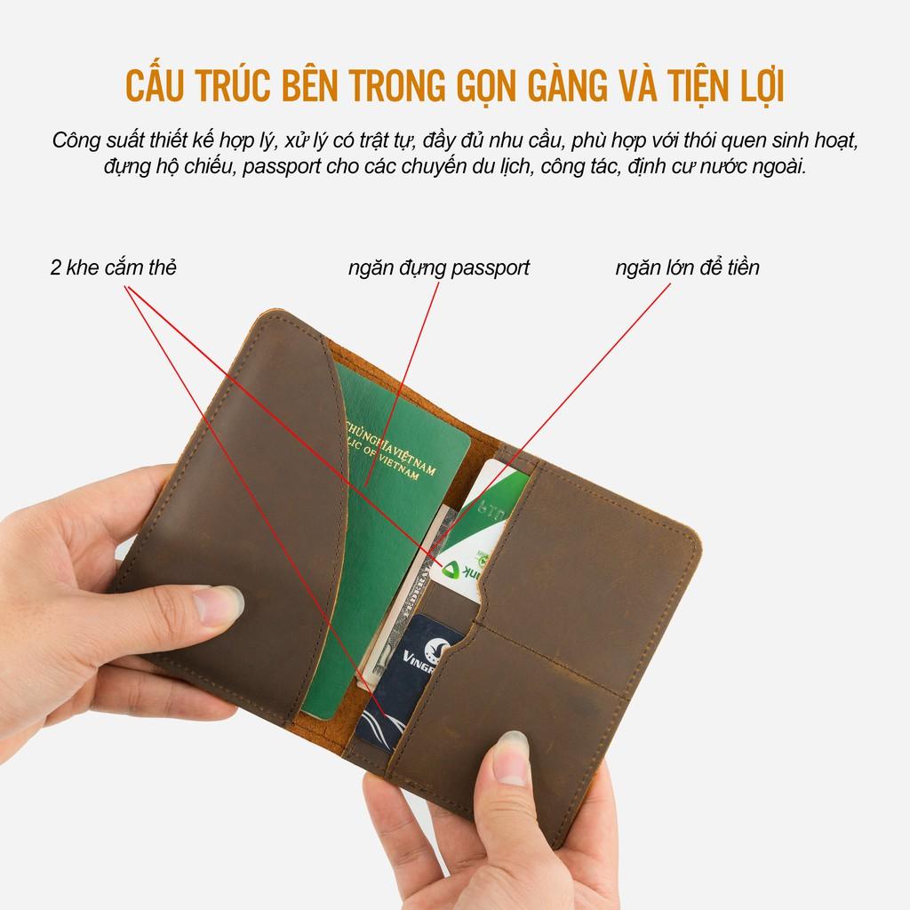 Ví Cầm Tay Nam Pagini VID08 Da Bò Cao Cấp, Phong Cách, Thiết Kế Đa Năng - Fullbox