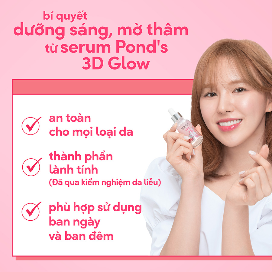 Combo Serum Dưỡng Sáng Mờ Thâm và Kem Dưỡng Ẩm Ngày Đêm Pond's Bright Beauty 30G & 50G x2