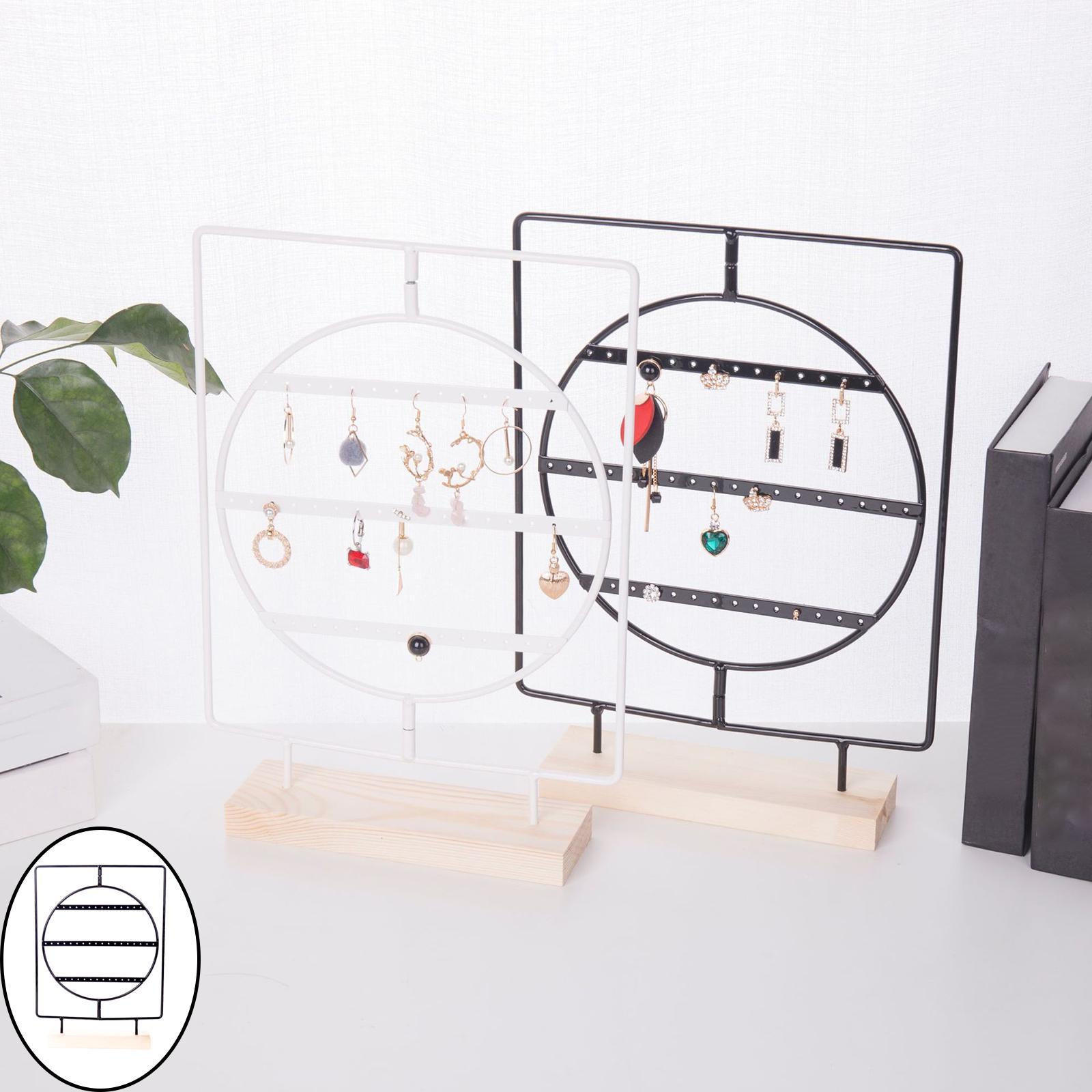 Jewelry Display Stand Earring Holder Organizer Jewelry Storage Rack Tabletop