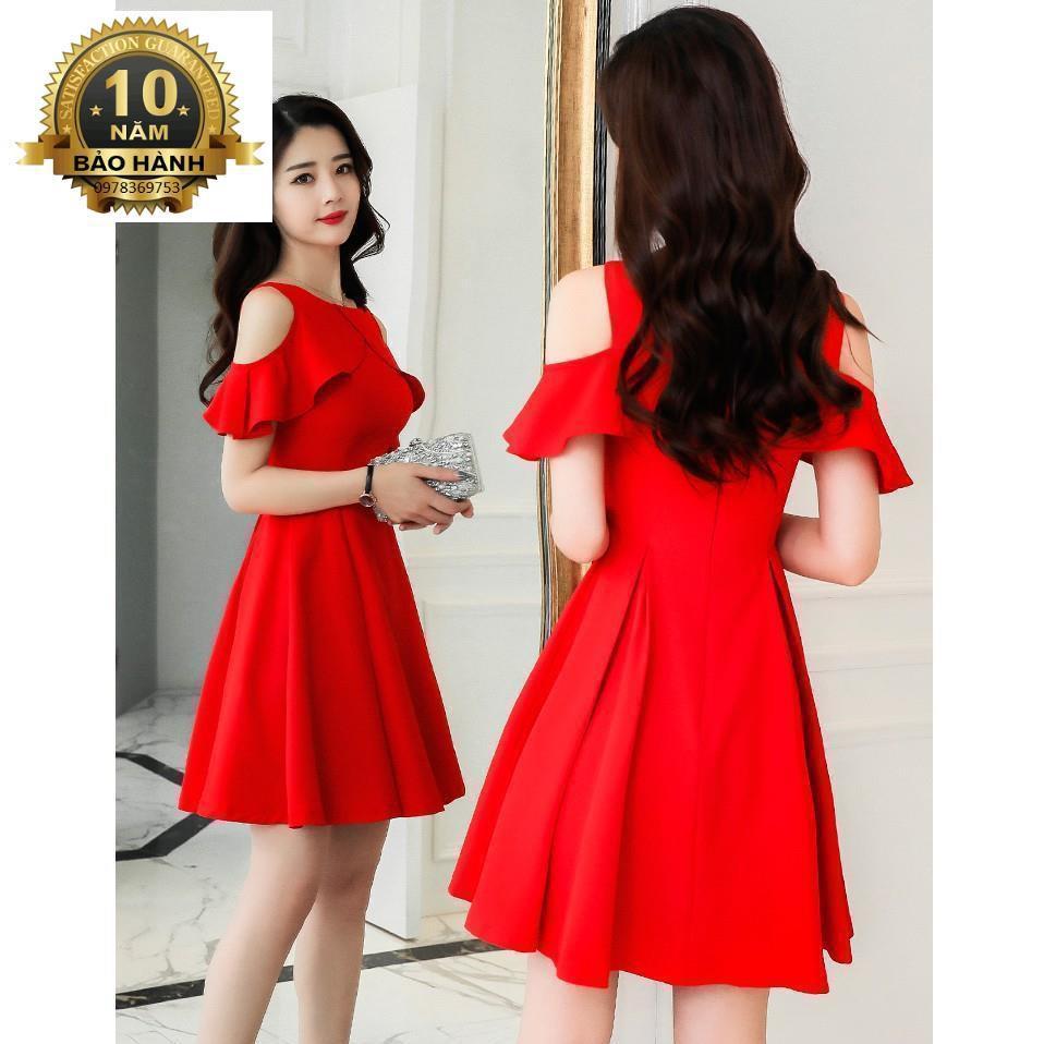 SALE - Đầm xòe cut out vai công sở, dự tiệc, dạo phố trẻ trung, xinh đẹp Misa Fashion MS308 - Có 3 màu