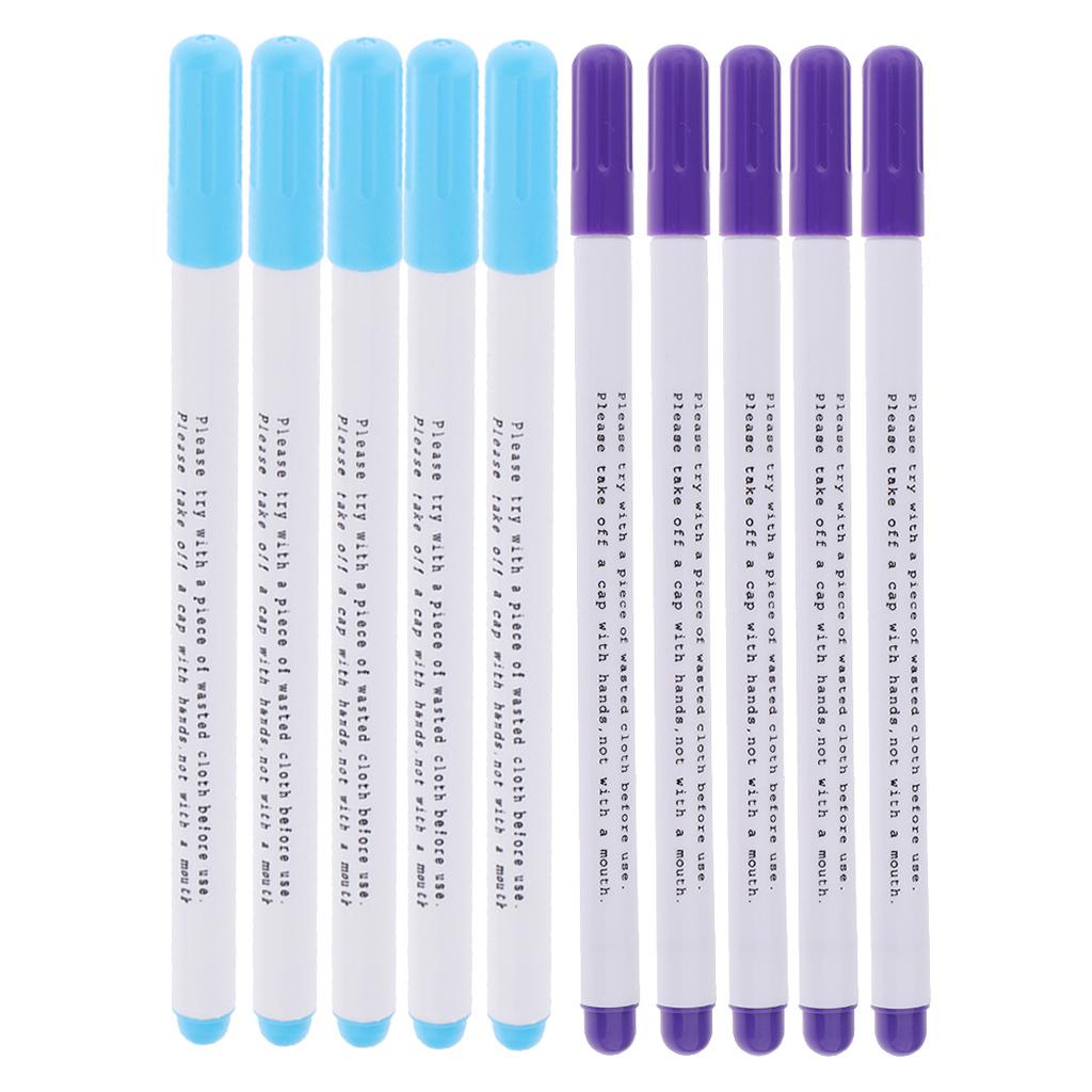 10 Pieces Water Erasable Pens Tailor Vanishing Marker Water Soluble Pen