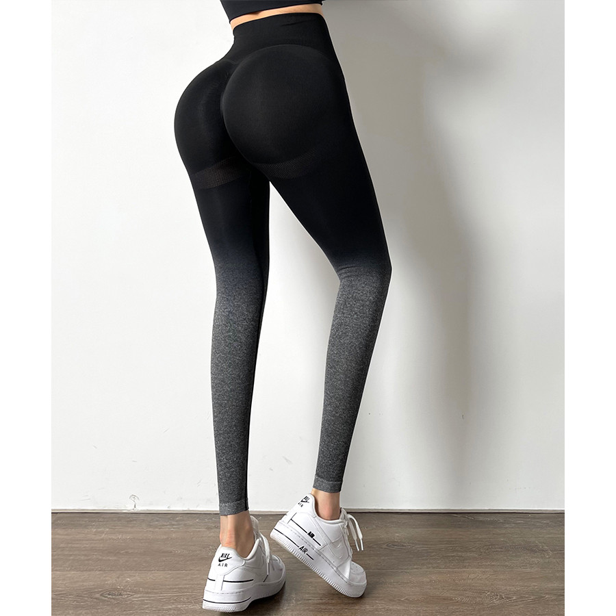 Quần tập gym nữ chun mông GYMI QD36 hãng Mitao Girl dáng quần legging tập thể thao yoga cạp cao nâng mông hoạ tiết màu loang ống quần