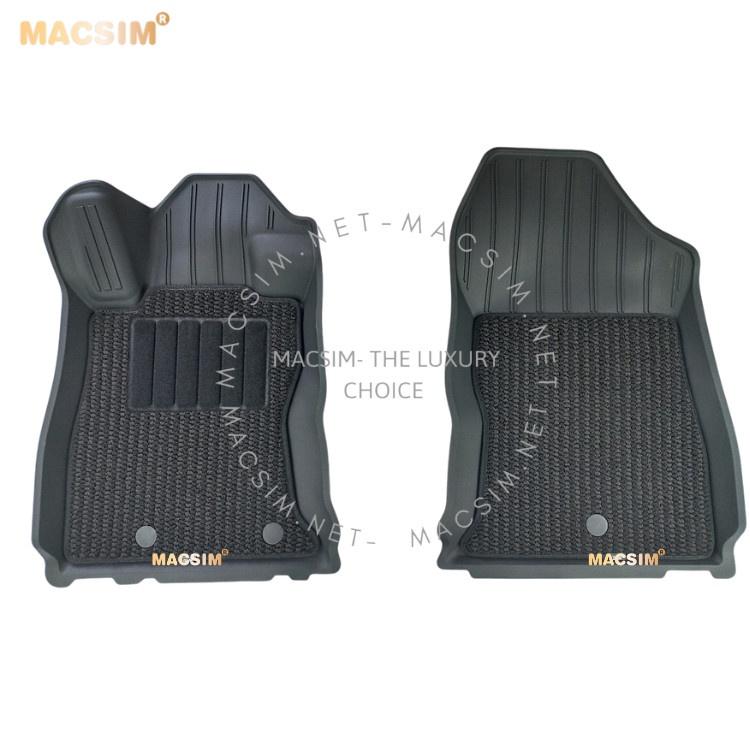 Thảm lót sàn xe 2 lớp ô tô Subaru Forester 2018- đến nay Nhãn hiệu Macsim 3W chất liệu nhựa TPE đúc khuôn cao cấp - màu