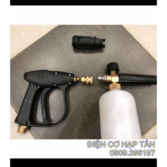 Bình phun bọt tuyết 1L + súng xịt rửa xe, bình tạo bọt 1 lít+ súng rửa xe, bình tạo bọt tuyết