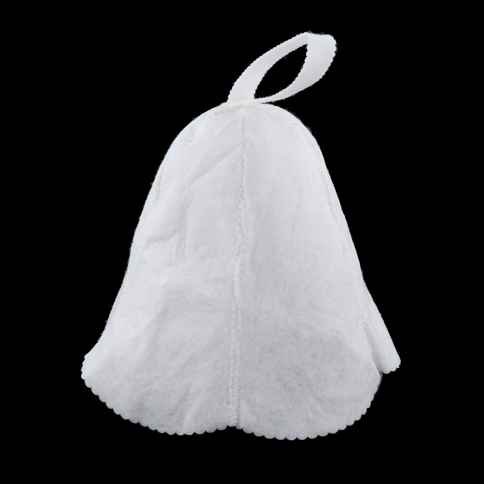 2x Handmade Shepherd Style Wool Felt Bath Hat for Sauna Bath Russian Banya