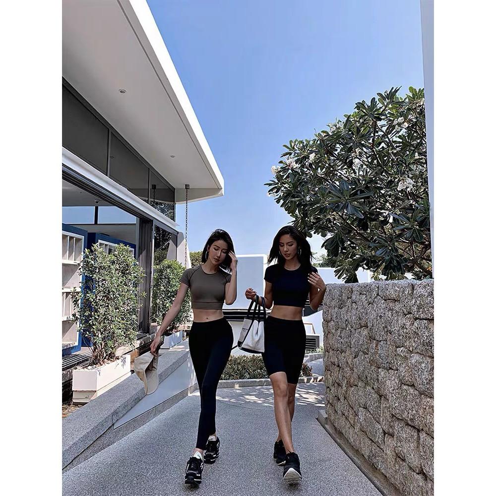 Quần Legging Lửng Nữ Dáng Ôm Tôn Dáng Quần Thun Nữ Ngố Ôm Tập Gym