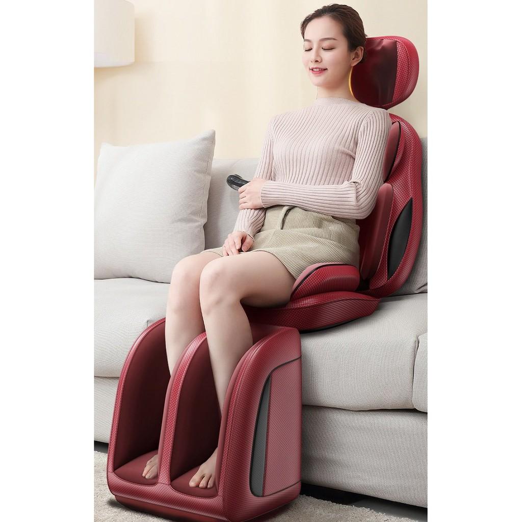 Ghế massage hồng ngoại toàn thân cao cấp LEK-918, ghế mát xa trị liệu - Tặng kèm khẩu trang