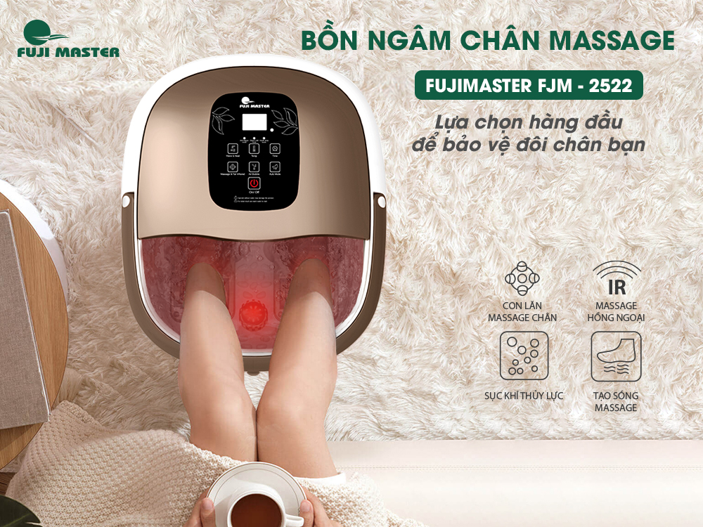 Bồn ngâm chân massage Fuji Master FJM-2522 - Hàng chính hãng