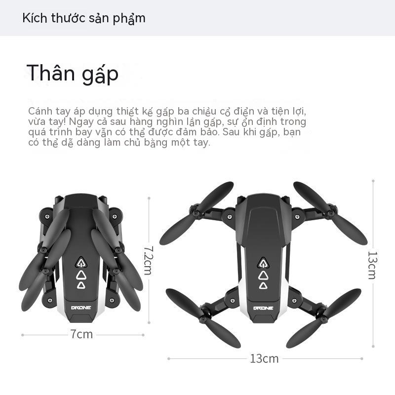 KK8 mini gấp máy bay không người lái 4k, máy bay điều khiển từ xa của quad