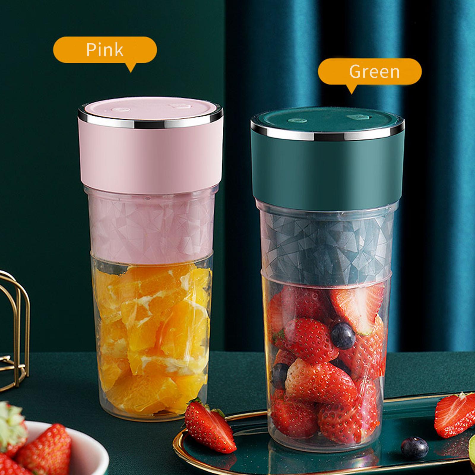 400ML Juicer Cup Smoothie and Shakes Blender Fruit Mixer Mini Portable Mixer Cup USB Rechargeable Fruit Blender Cup