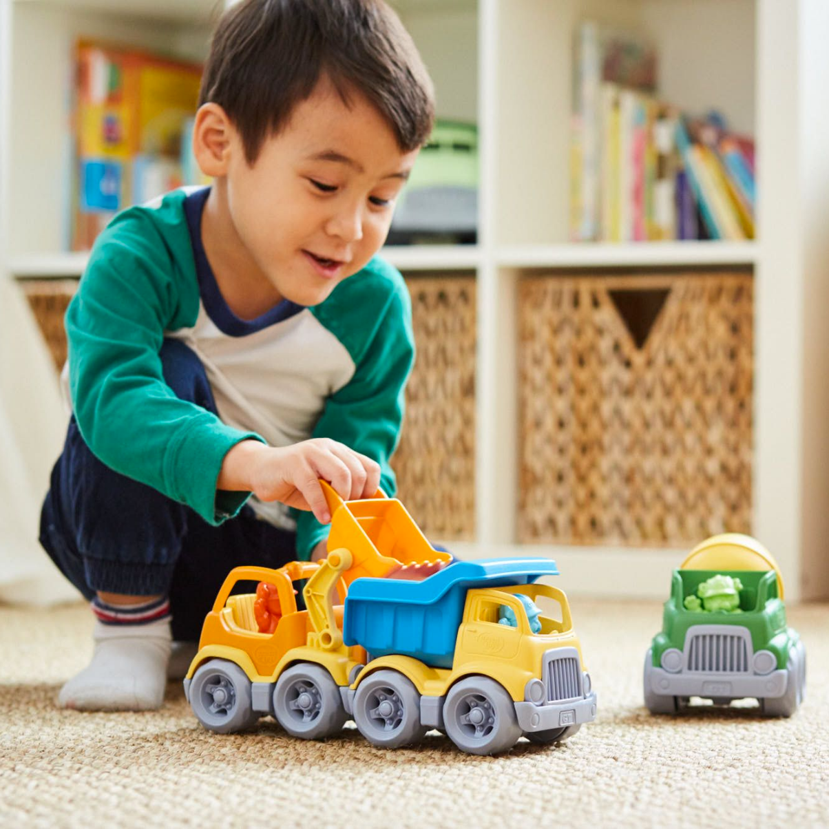 Bộ Đồ Chơi 3 Loại Xe Xây Dựng Green Toys Cho Bé Từ 2 Tuổi