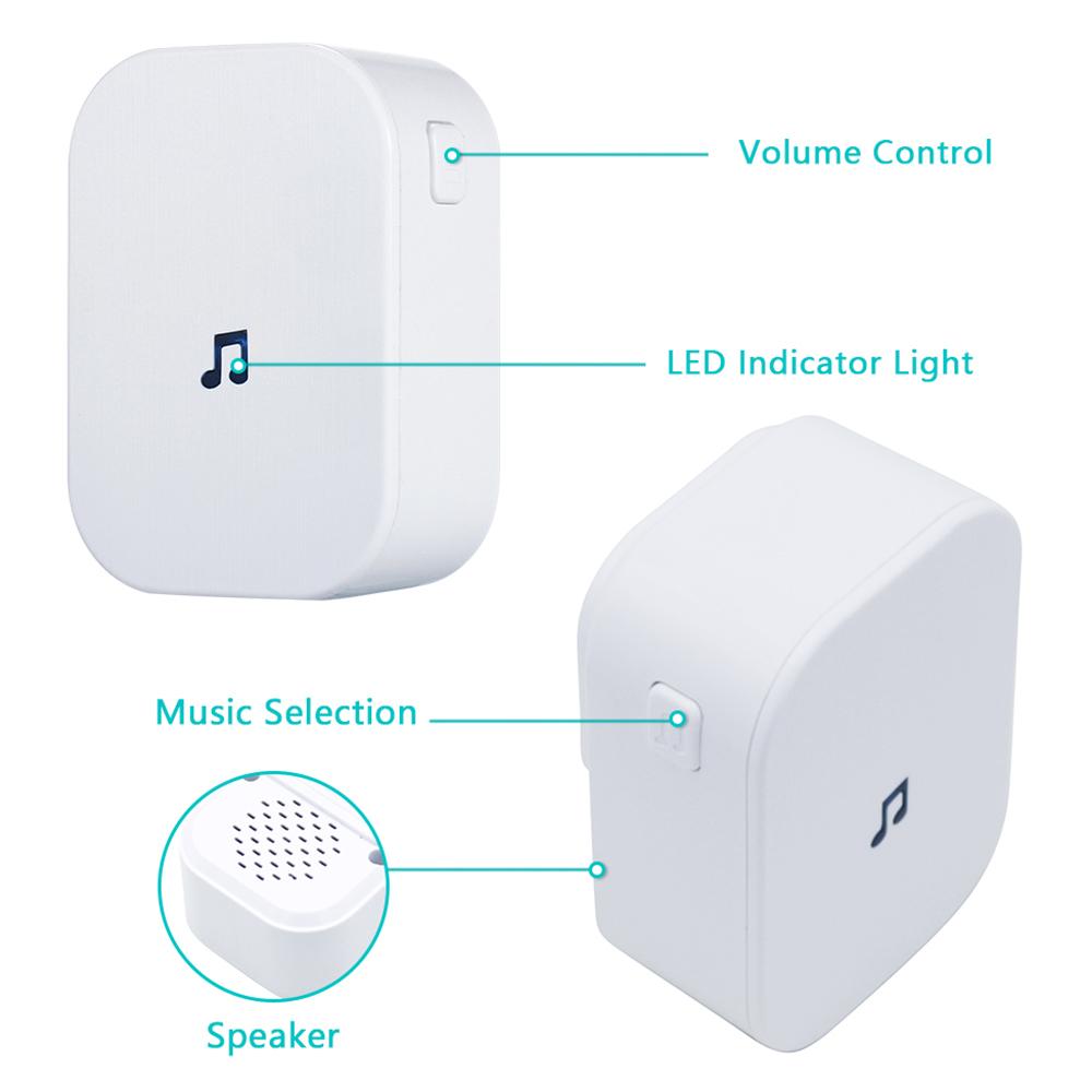 Chuông cửa điện, có thể điều chỉnh âm lượng lên đến 110dB