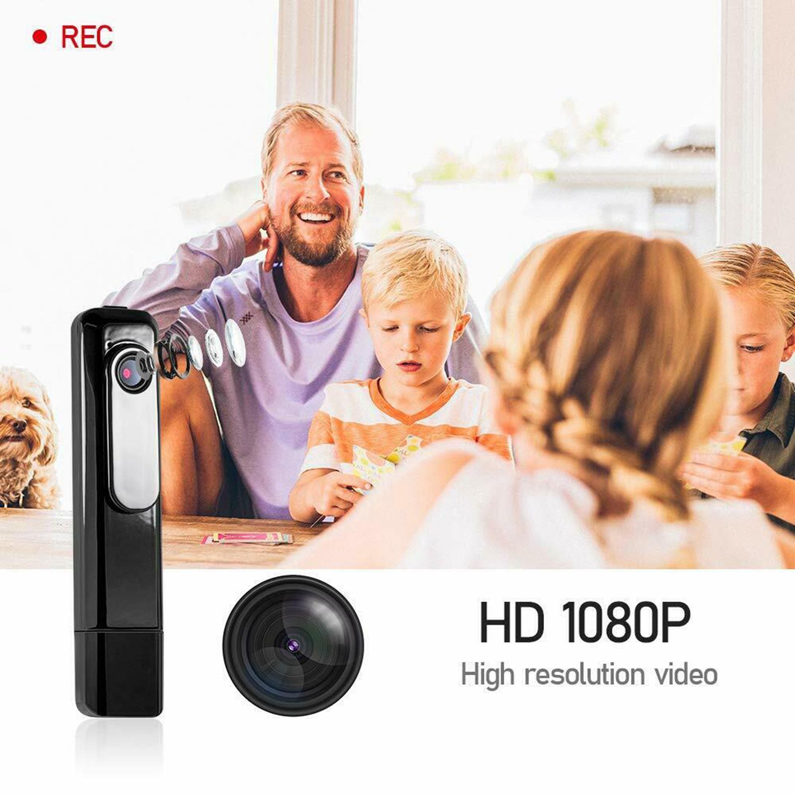 Wireless 1080P Mini Camera Wearable USB Charging for Home Nanny Office