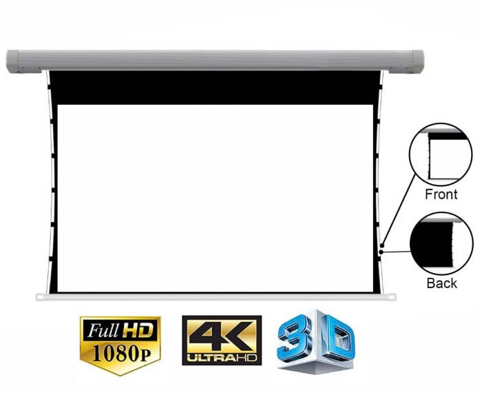 Màn chiếu điện căng dây Tab Tension Eco Apollo tỉ lệ 16:9 Kích thước 92 inch đến 150 inch - Hàng nhập khẩu