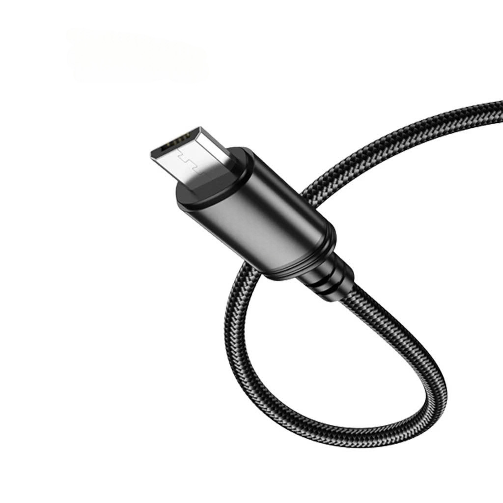 Cáp sạc nhanh 2.4A và truyền dữ liệu cho android Cổng Micro USB Dây Dù Bền Bỉ 1m [Hàng chính hãng] Giao Màu Ngẫu Nhiên