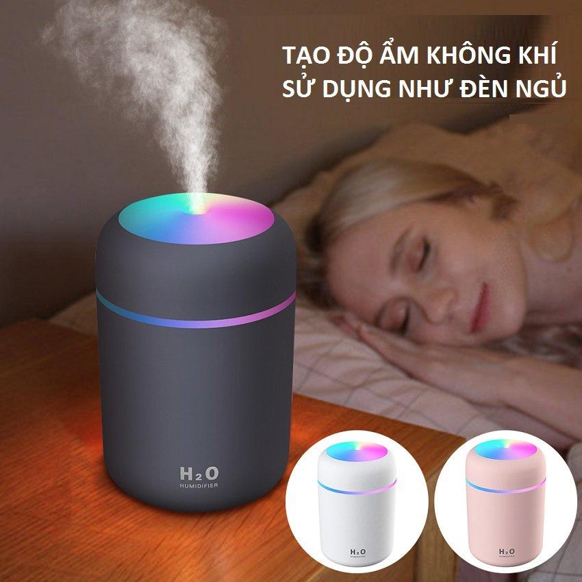 Máy Xông Mặt Hoa Quả, Đèn Xông Tinh Dầu Phun Sương Tạo ẩm H2O Humidifile, Máy Phun Sương Tạo Ẩm Khuếch Tán Tinh Dầu