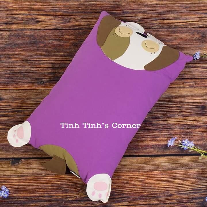 GỐI NẰM HÌNH CÚN CHO BÉ CHẤT LIỆU COTTON CAO CẤP DOZ560PM