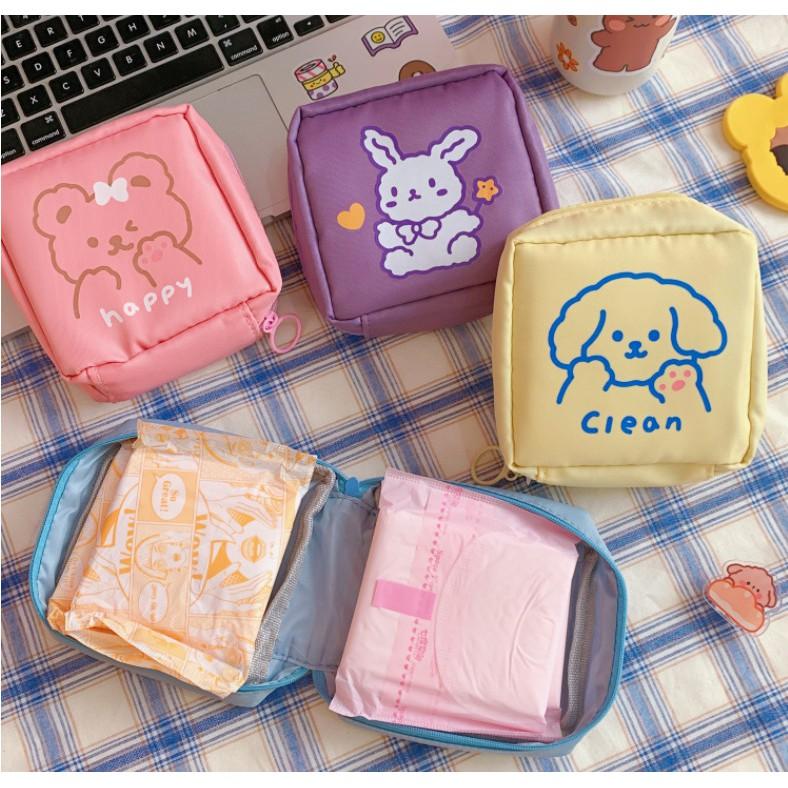 Túi mini đựng son, đồ skincare, giỏ ví cá nhân bỏ túi du lịch hình cute Hàn Quốc giá rẻ