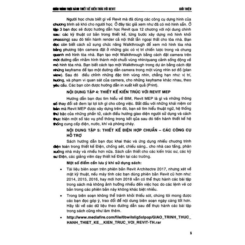 Giáo Trình Thực Hành Thiết Kế Kiến Trúc Với Revit (Dùng Cho Các Phiên Bản 2018 - 2017)