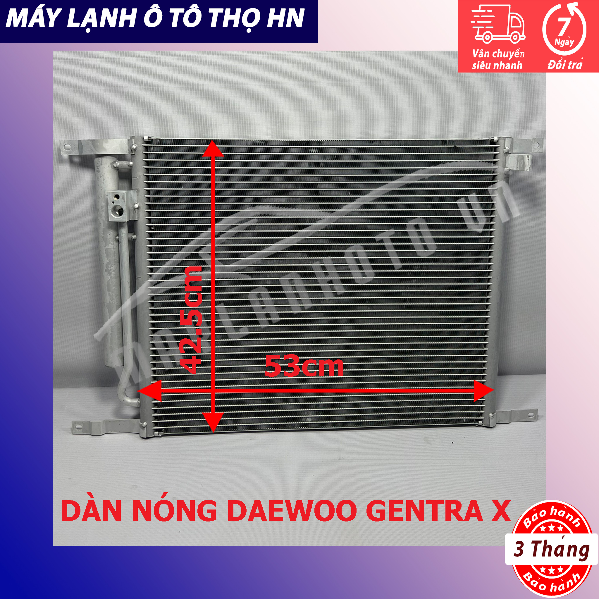 Dàn nóng Daewoo Gentra X hàng xịn Hàn Quốc
