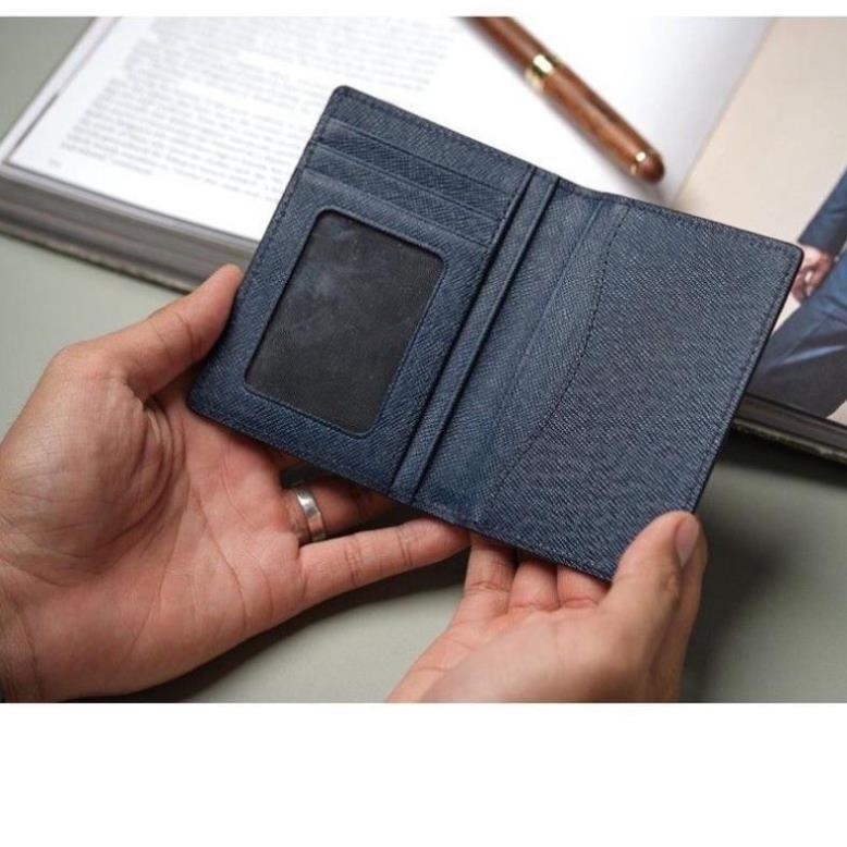 Ví mini nữ công sở, ví nam card da thật nhập khẩu thời trang hàn quốc Olux