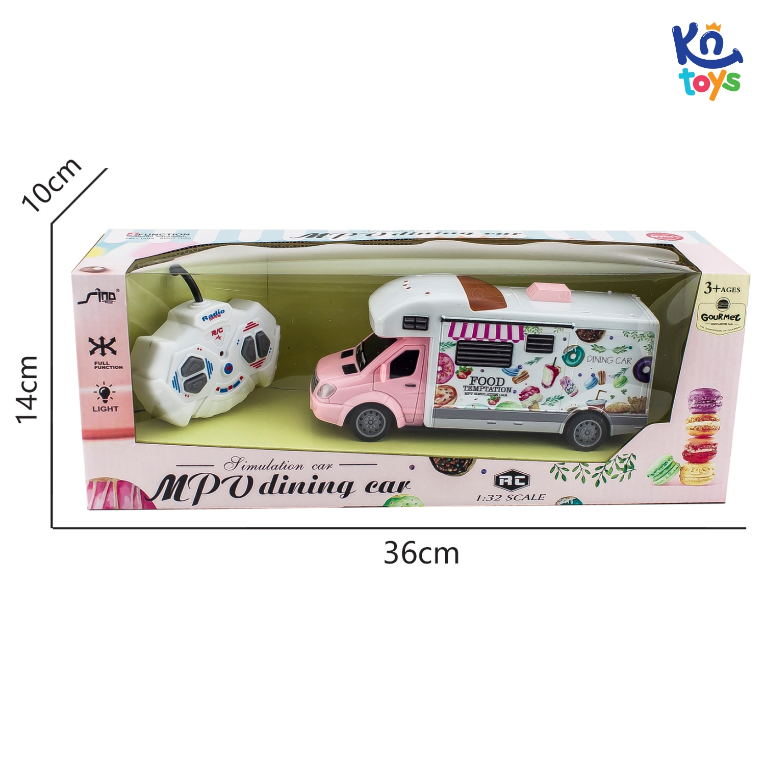 Đồ Chơi Điều Khiển Tỷ Lệ 1:32 SINO QH201-4 – Xe Bán Đồ Ăn Nhanh KN TOYS