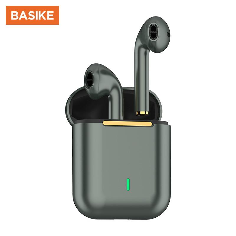 Tai Nghe Không Dây BASIKE TW39 TWS Bluetooth 5.0 Có Micro Khử Tiếng Ồn Cho Android Iphone - Hàng Nhập Khẩu