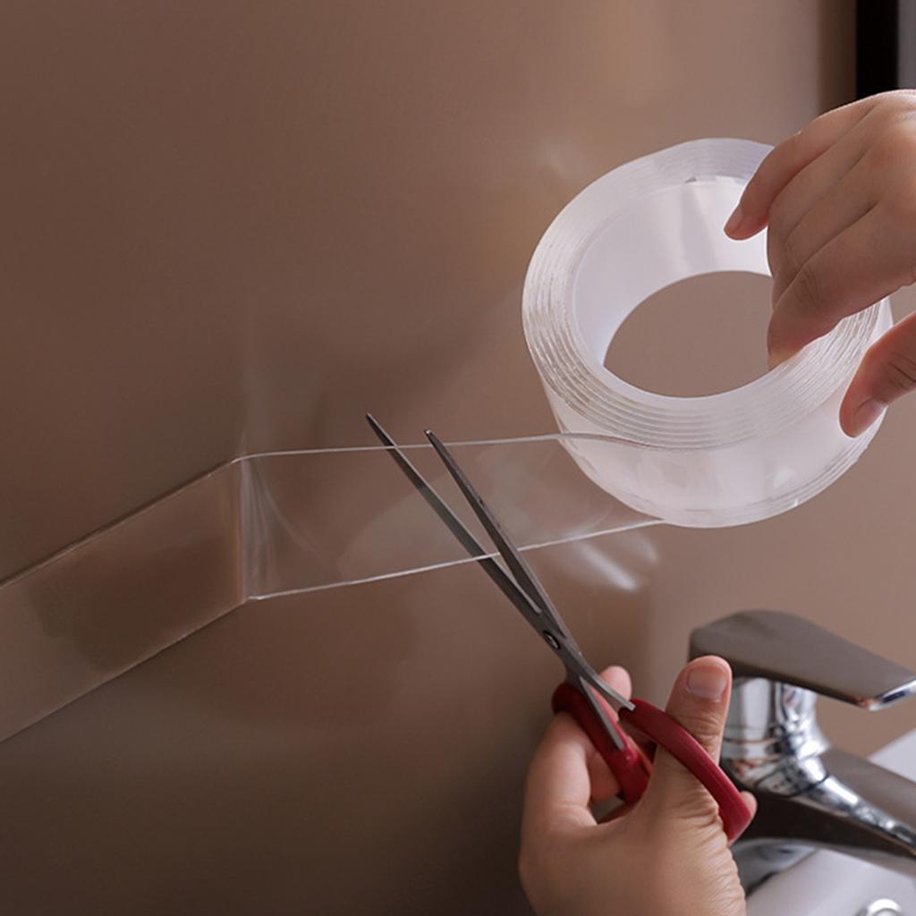 Clear Nano Tape Glue Traceless Washable Reusable Double-Sided Adhesive Tape 3m