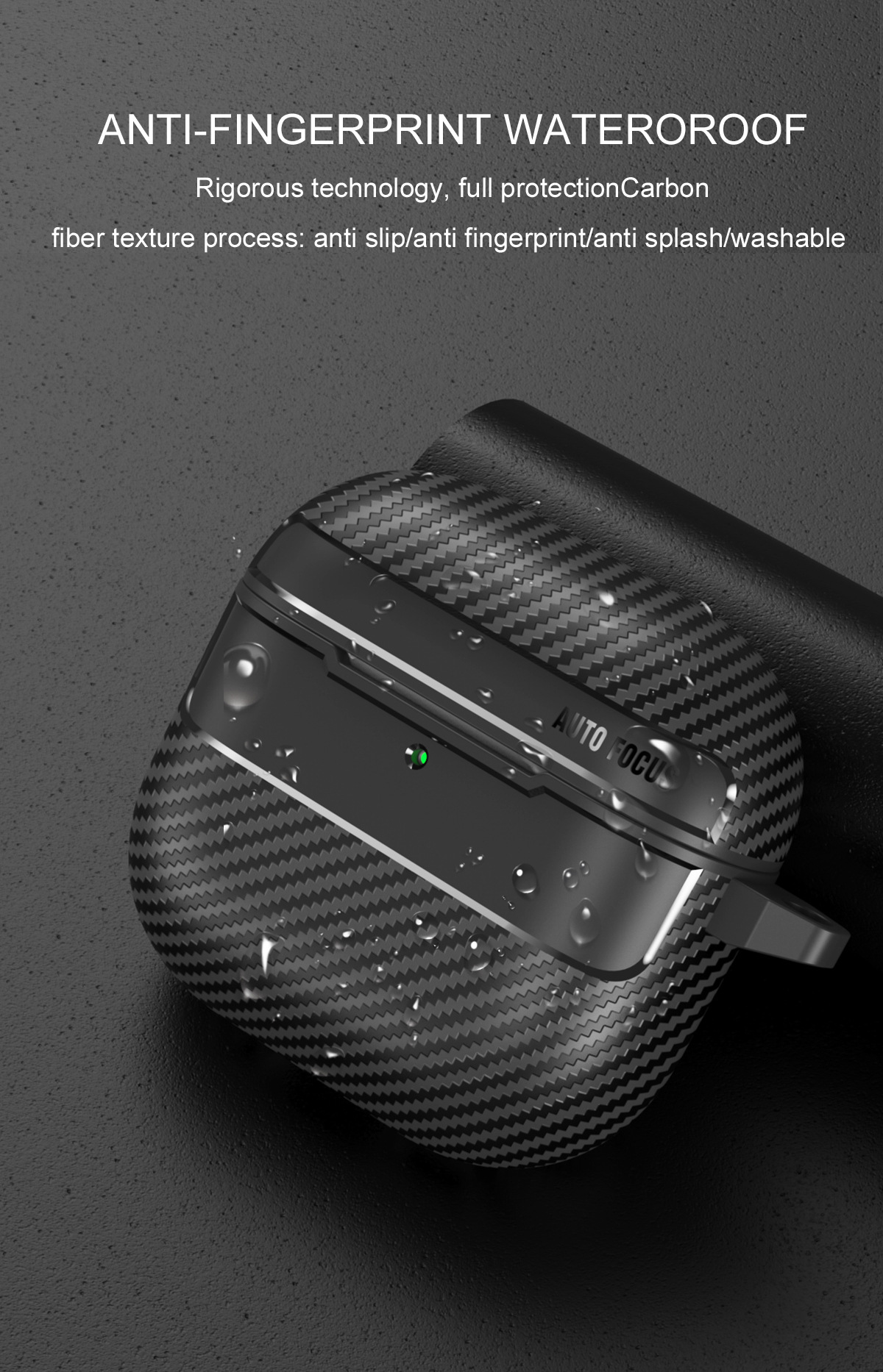 Bao Case Ốp TPU Carbon cho Airpods 4 - Hàng Chính Hãng
