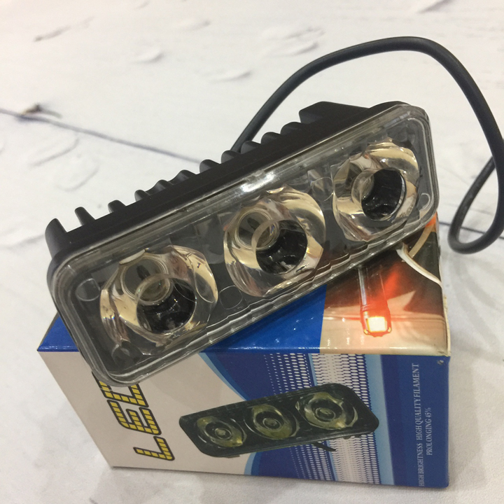 Đèn led trợ sáng C3 ánh sáng trắng cho xe máy, Công suất 9W, Tuổi thọ 30000 Giờ - A225