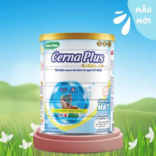 [MUA 2 TẶNG 1] Sữa bột  dinh dưỡng CERNA PLUS sữa cho người tiền tháo đường và tháo đường - (900g) Nutriplus Gold