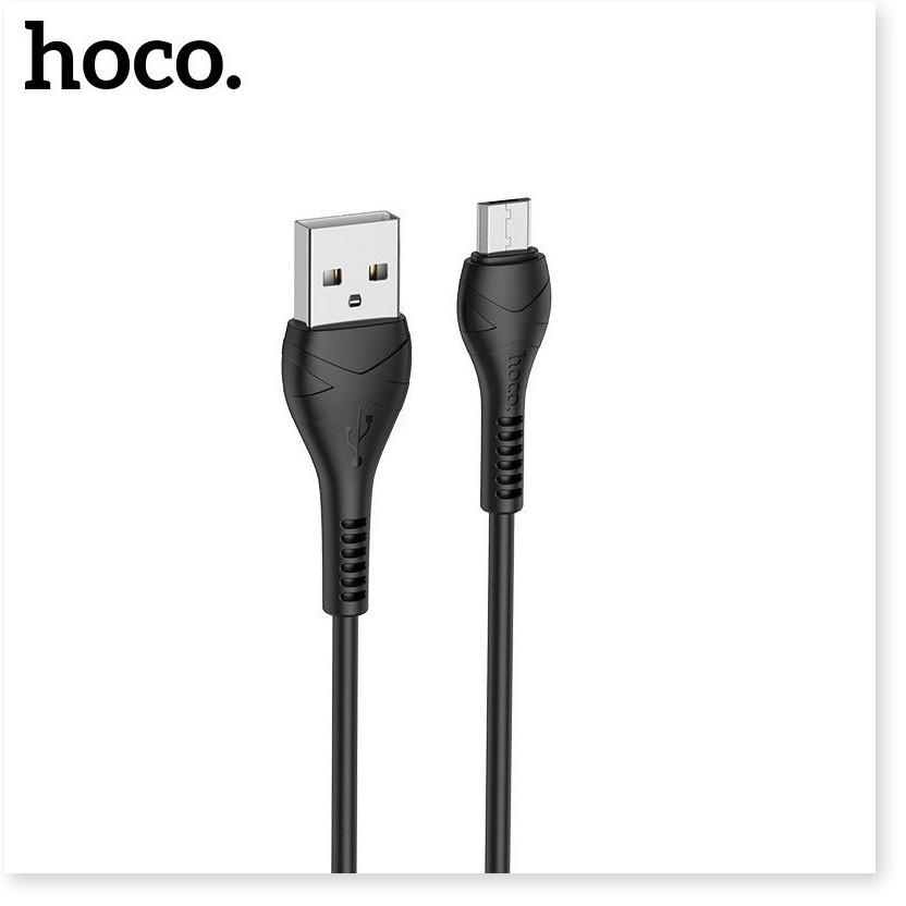 Combo cốc sạc và cáp sạc Hoco HK2 Micro 3.4A được thiết kế với chân sạc dạng dẹt, hàng chính hãng