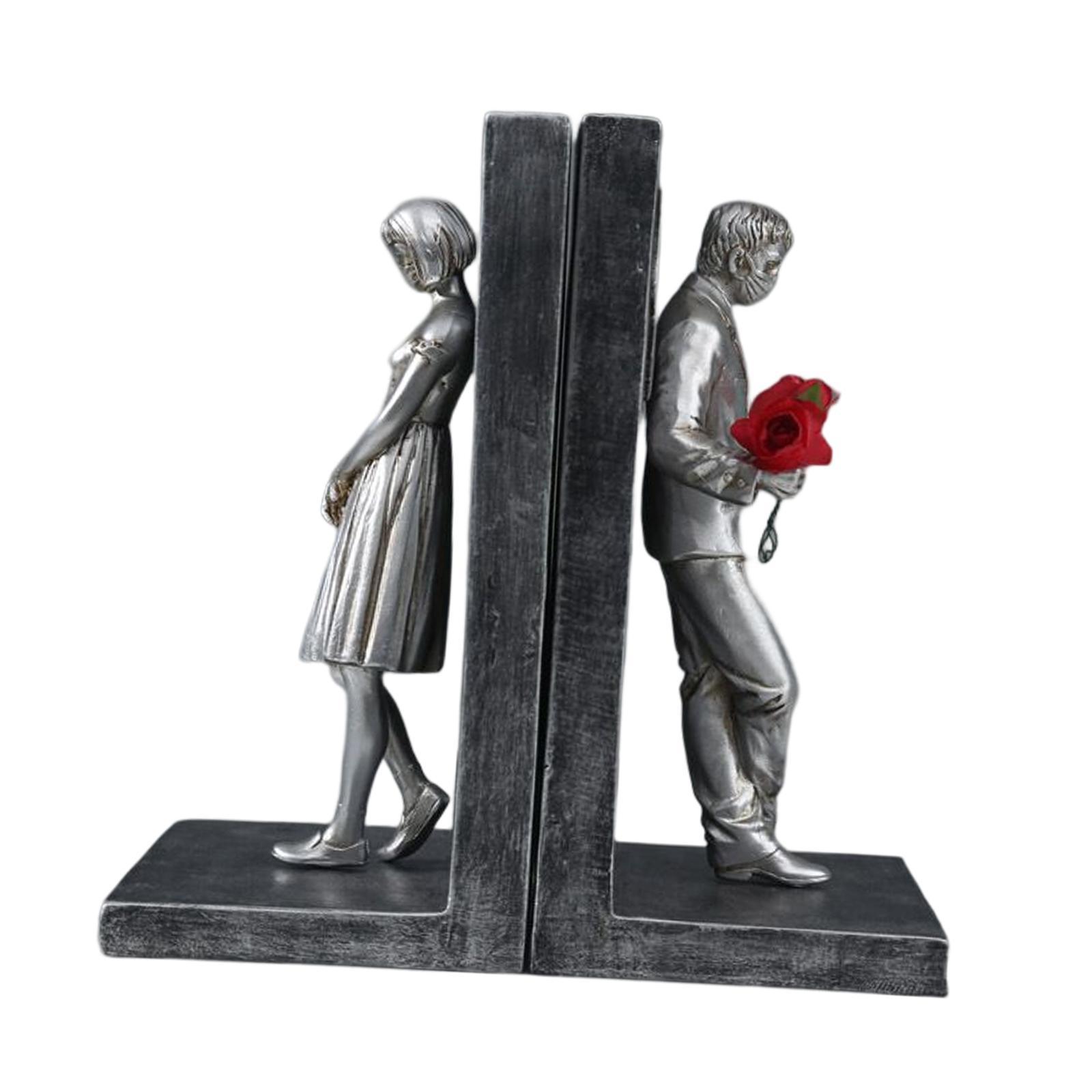 Decorative Bookends for Heavy Books Creative Book Holder Resin Book Ends