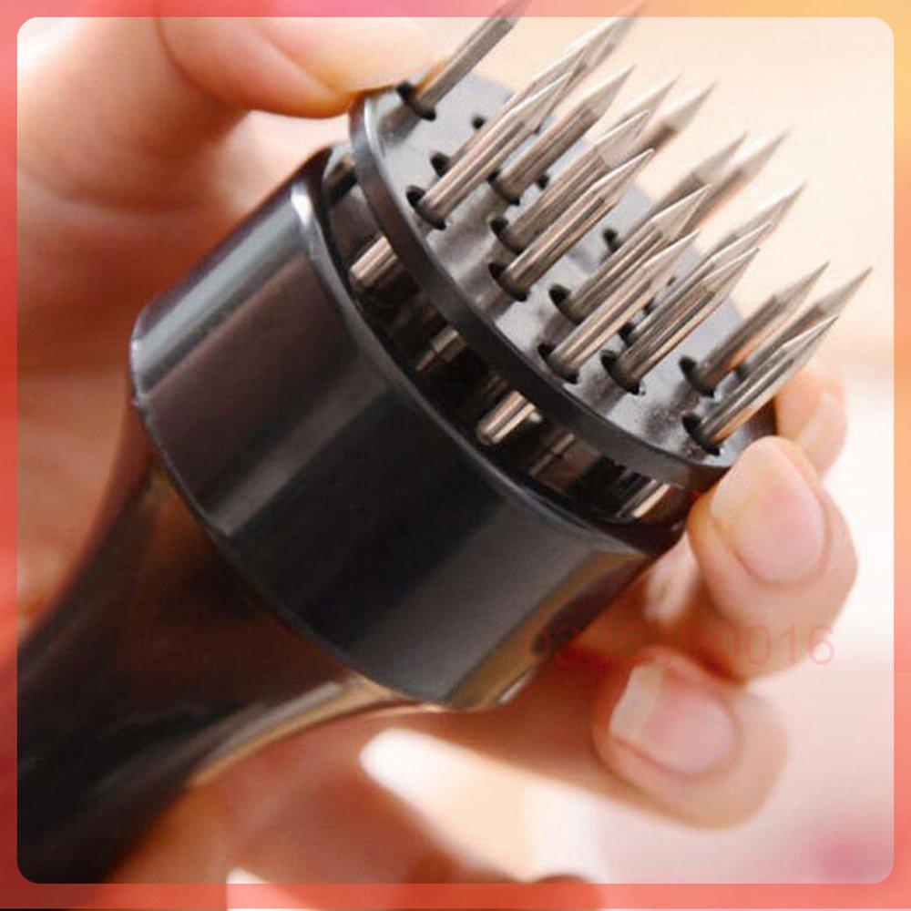 Dụng cụ đâm thịt làm mềm 21 đầu Inox chống rỉ giúp ngấm gia vị hơn khi tẩm ướp để chiên, rán, nướng ngon hơn