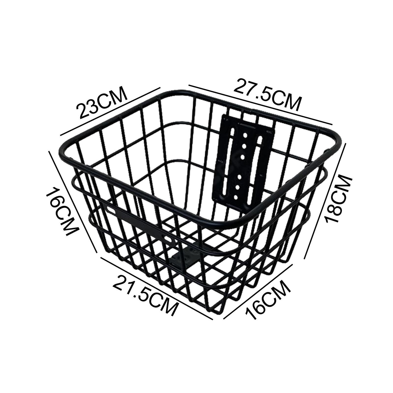 Front Basket Storage Iron Parts Black Hanging Basket for Electric Scooter
