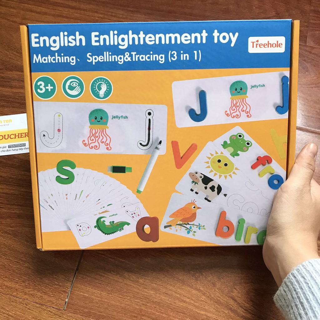 Spelling Game học đánh vần chữ cái tiếng Anh cho bé đồ chơi 26 chữ hoa, 52 chữ thường 2021