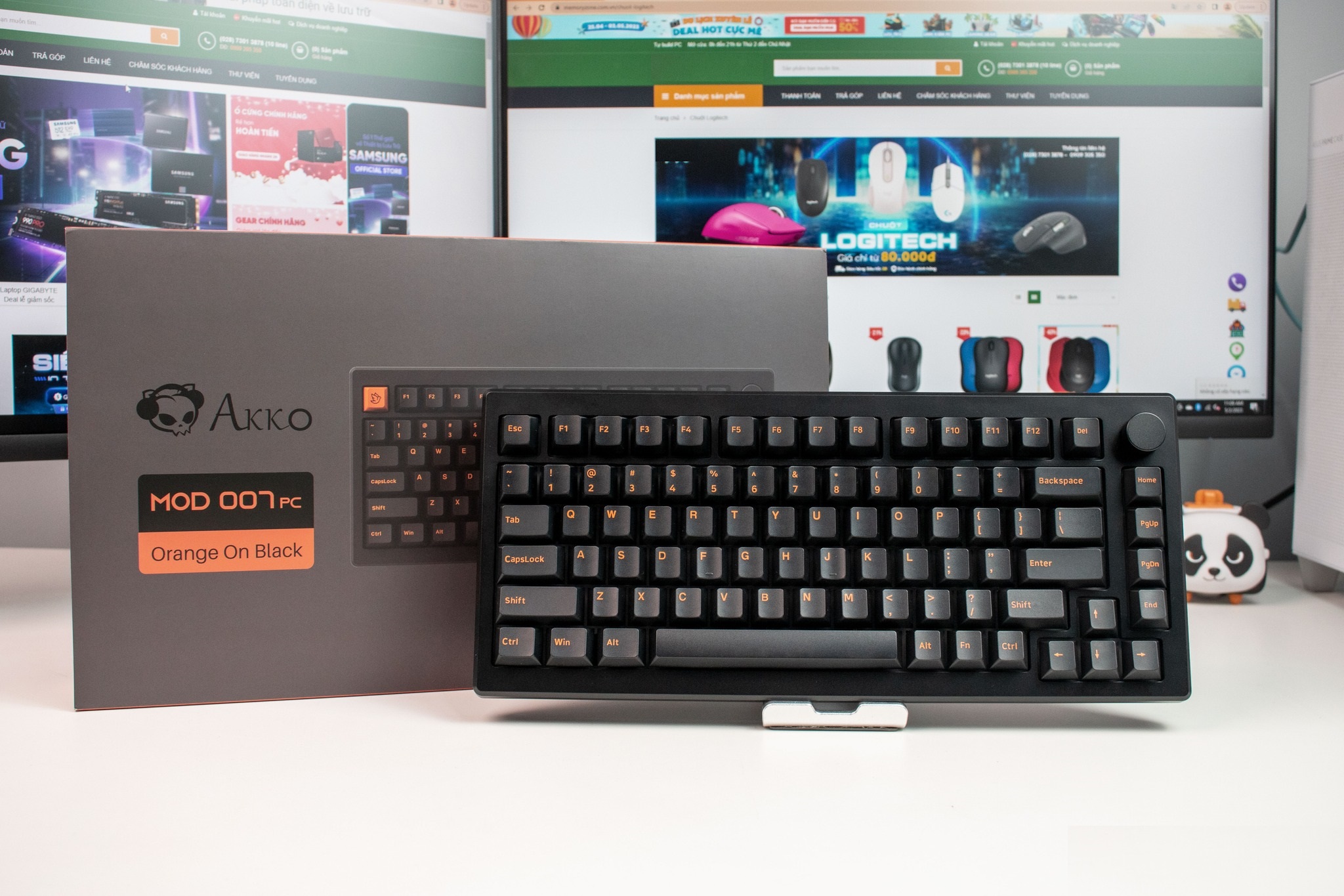 Bàn phím AKKO MOD007 PC Orange on Black