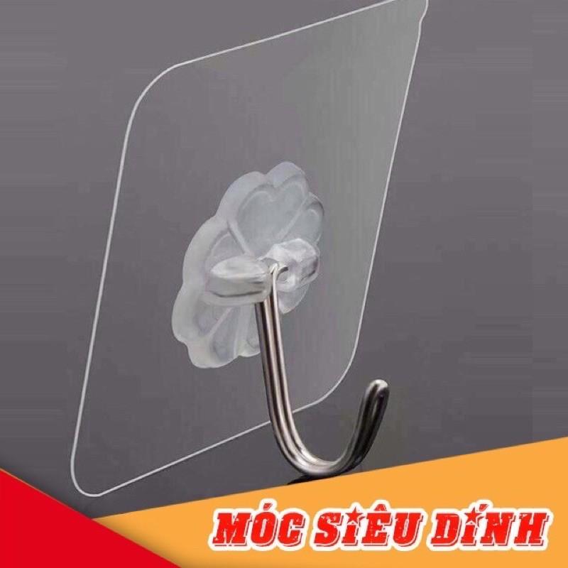 Móc Dán Tường Siêu Dính Trong Suốt Chịu Lực Tốt Treo Tường Chắc Chắn