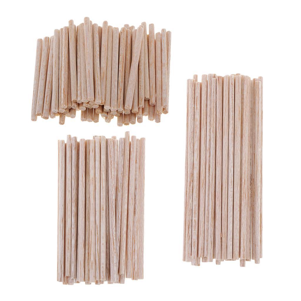 2-8pack Unfinished Balsa Wood Stick DIY Wood Modelling Stick DIY crafts 100mm